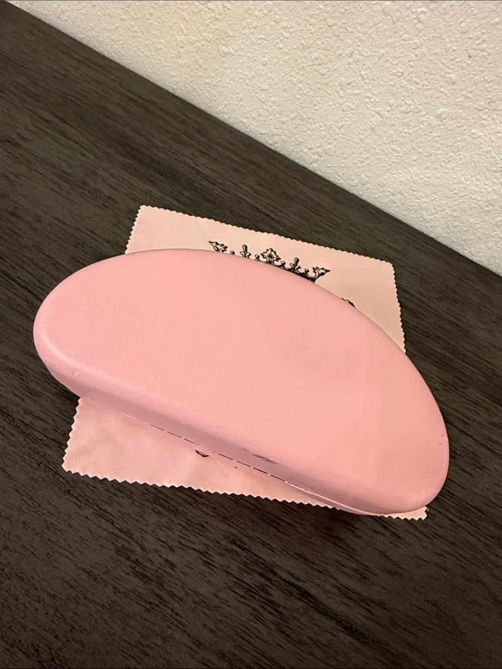 Juicy Couture Gold Oversized Sunglasses with Pink Case and Cloth